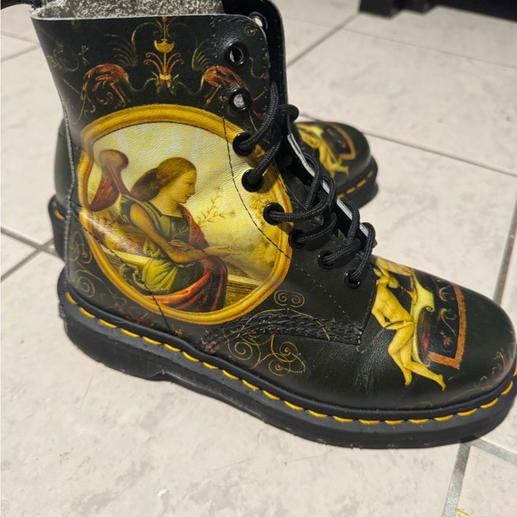 Dr. Martens Black Boots with Angelic Art - Picture 3 of 7